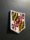 MARYLAND STATE POLICE Flag EMBROIDERED Uniform PATCH 2 3/4” NEW White Border VTG — photo 5