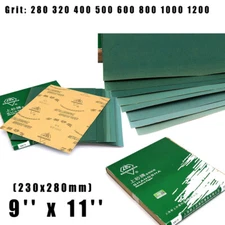280 - 1200Grit Sandpaper Sanding Abrasive Paper Polishing Metal Glass 9'' x 11''