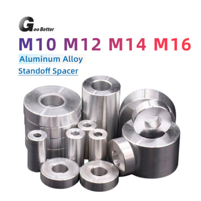 Aluminium Round Spacer M10 M12 M14 M16 Standoff Collar Stand off Spacers OD 24mm