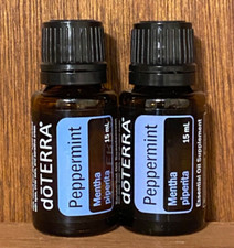 Doterra Peppermint essential Oil 15 mL Lot 2 New Sealed FREE SHIPPING Exp 2028