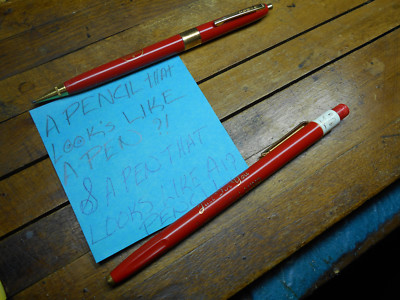 Vintage STANDARD Service Advertiseing Mechanical Pencil that Looks like a Pen &