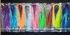 PEARL MAGNUM FLASHABOU - 2mm - 14 inch - Fly Tying Materials - Flash - 9 COLORS