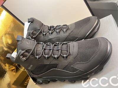 ECCO Men's Mx Mid Gore-tex waterproof Ankle Boot 8-8.5 Black NWB