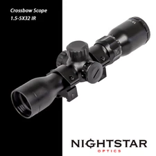 Nightstar 1.5-5 x 32IR  Glass etched Illuminated Reticle Crossbow Scope