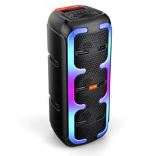 2000W Portable FM Bluetooth Speaker 4'' Subwoofer Heavy Bass Sound System Party