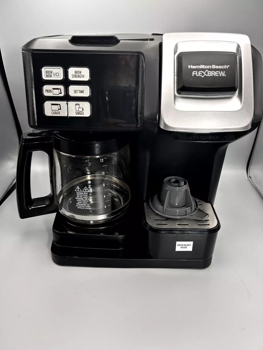 Hamilton Beach FlexBrew Trio Coffee Maker, Single-Serve, Black & Silver, Model 49954, Size: Full