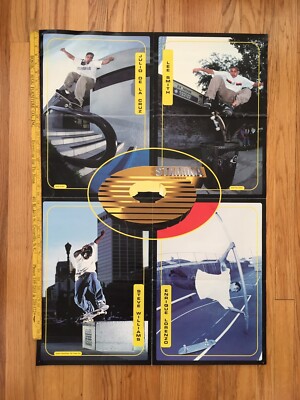 RARE Stamina Clothing Poster Stevie Williams Menace Skateboards 27x39 2000s