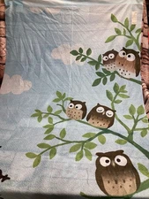 Owl Pattern Japanese Noren Curtain 85x150cm Polyester Japan Style  Duty Paid or