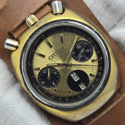 Citizen Bullhead 67-9020 Brad Pitt Chronograph 8110 Vintage Men s Watch