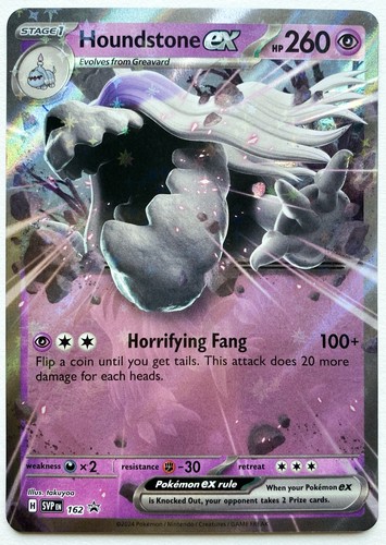 Houndstone ex 162 Scarlet & Violet Black Star Promo Holo Pokémon