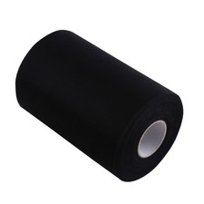 (Black)100Yards 15cm Wedding Decoration Tulle Roll Spool Apparel Fabric For TD