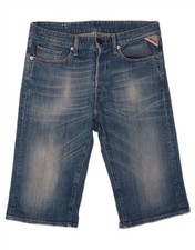 Replay Mens Denim Shorts W30 Medium Blue Cotton CO19