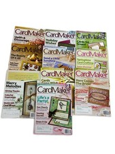 CardMaker Magazine Lot 10 Issues 2008-2009 Card Making Crafting Ideas
