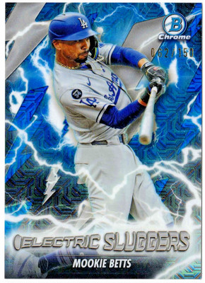 Mookie Betts 2026 Bowman Chrome Electric Sluggers ES-5 Dodgers BLUE MOJO #62/150