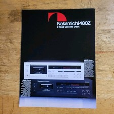 Nakamichi 480Z Cassette Deck Brochure Origina...