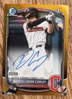 2025 Bowman Draft DEAN CURLEY Chrome 1st Prospect Auto TRUE GOLD REFRACTOR #/50
