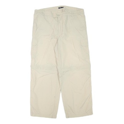CASUAL X Herren Cargo-Hose Beige Polyester-Mix Relaxed W35 L27 Freizeit