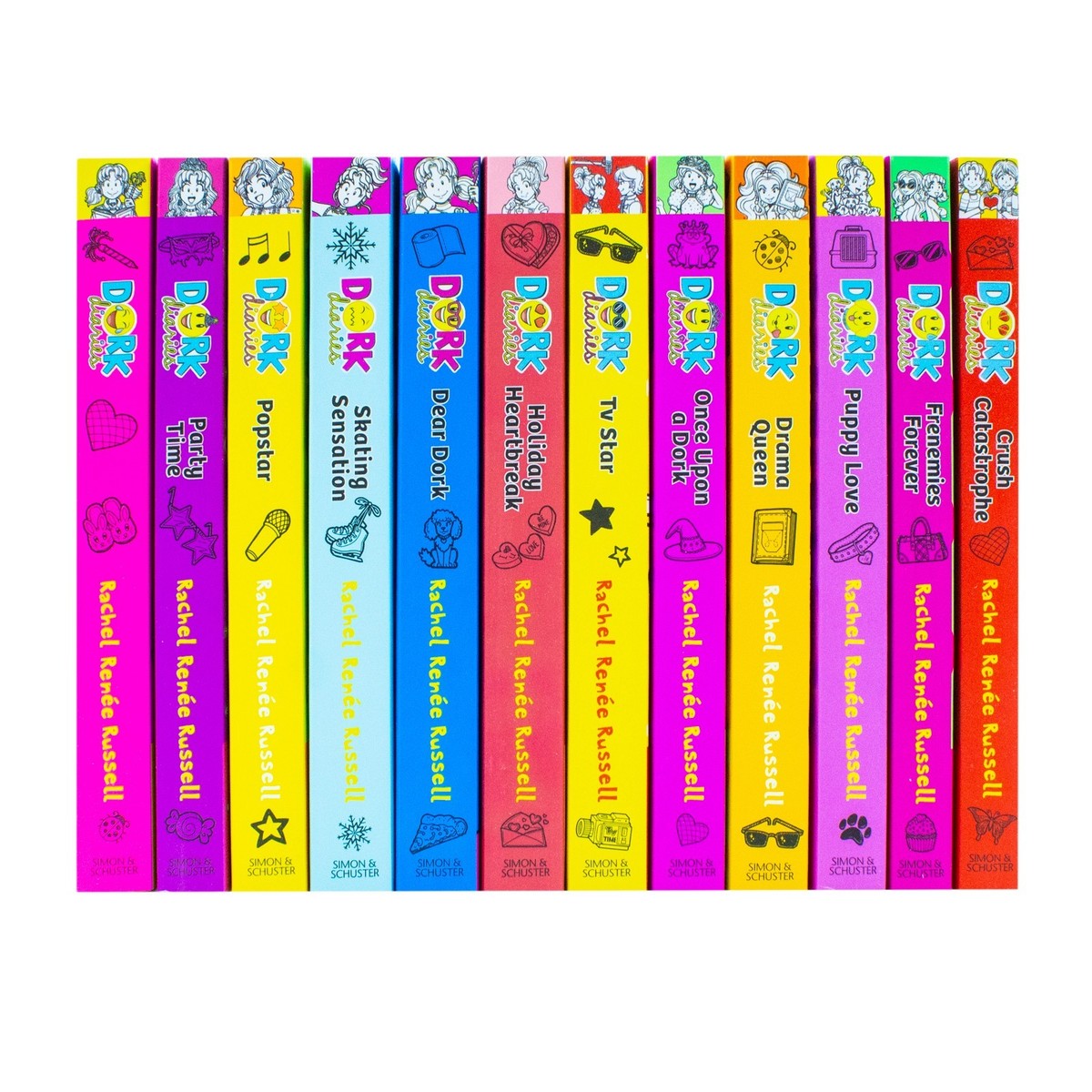 Dork Diaries Series 1-12 Collection Set by Rachel Renee Russell