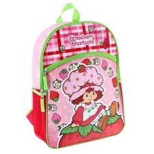 Fast Forward Strawberry Shortcake 16" Backpack Bottom Half Moon with 1 Front Poc