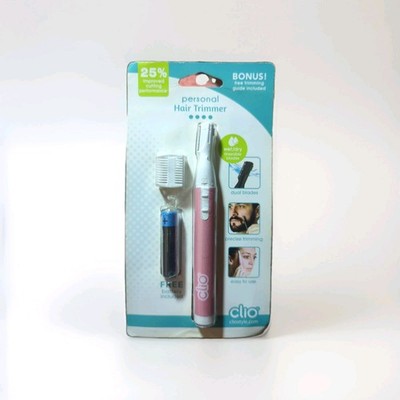 Clio Personal Hair Trimmer w/ Trimming Guide-- Pink