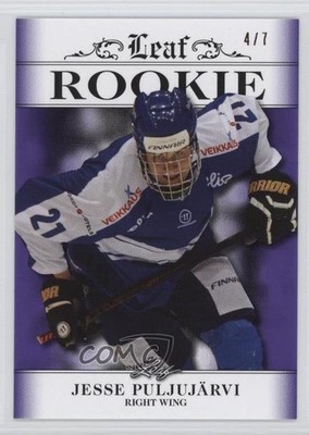2016 Leaf Rookie II Purple Blank Back 4/7 Jesse Puljujarvi #R-12 RC q3g