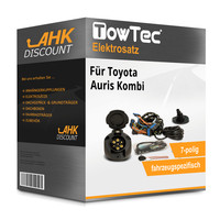 FüR Toyota Auris Kombi 07.2013-03.2019 Towtec E-Satz 7Polig Fahrzeugspezifisch