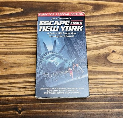 ESCAPE FROM NEW YORK Director's Special Edition VHS John Carpenter