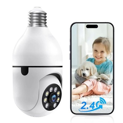 2.4GHz Light Bulb Security Camera 1080P Security Cameras Wireless Outdoor Indoor