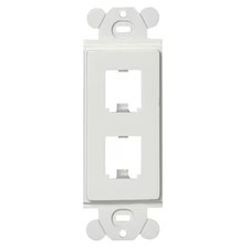 Panduit Cfg2wh Gfci Module Frame, Mini Com, 2 Port, White
