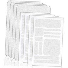 Zonon 8 Pieces Cell Phone Grip Tapes Stickers Anti-Slip Grip Rubberized Clear