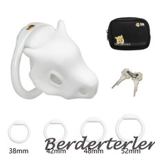 New Male Chastity Cage Sissy Beginner Nub Chastity Cage Belt Man Lock Rings Men