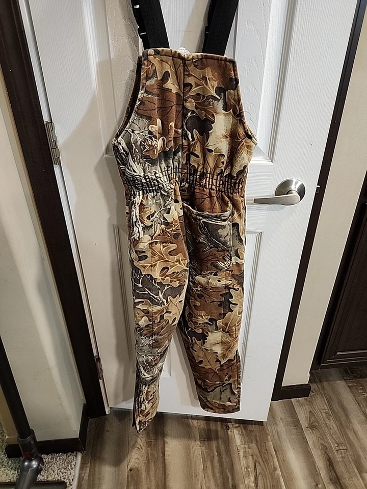 Mono con tirantes vintage juvenil mediano 10-12 caza camuflaje aislado caza ¡Leer! Foto 4 de 4