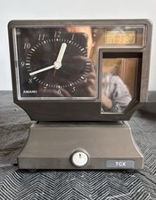 Amano TCX-21/A020 Time Recorder - Powers On - Untested