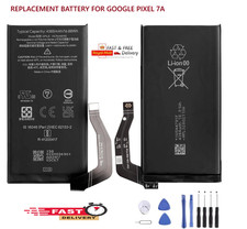 Genuine For Google Pixel 7A Battery Replacement 4385mAh+Adhesive Strips+tools