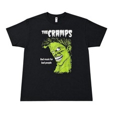 The Cramps Bad Music for Bad People Fruit of the Loom Black Graphic T-Shirt Mens
