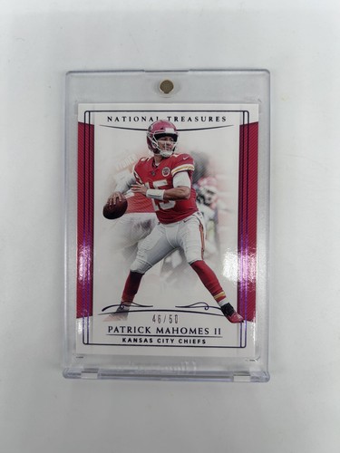 2018 Panini National Treasures 048/50 #45 Patrick Mahomes VERY CLEAN 
