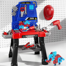 Kids Tool Bench Set, 142Pcs Toddler Tool Toy Playset with Electric Drill