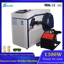 Raycus 1300W Laser Welding Cutting Machine Rust Paint Remover AutoParts Welding