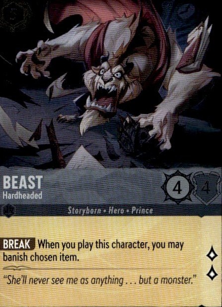 Beast - Hardheaded 172/204 Uncommon The First Chapter Lorcana Cold Foil NM