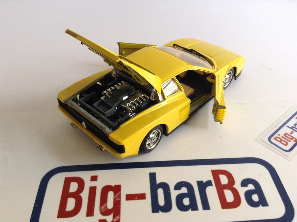 🔥Lot vintage🚗 BBURAGO FERRARI TESTA ROSSA 1984 1:24 🍂 OCCASIONE 🍂☕🏅💰 - Immagine 4 di 4