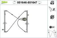 Fensterheber Valeo 851646 FüR CitroËN Peugeot Partner GroßRaumlimousine CNG 16V