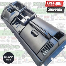 Black 1997-2002 Jeep Tj Wrangler Complete Dash Panel Frame Bezel Trim Paint