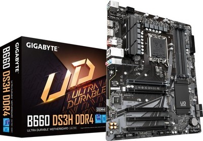 GIGABYTE B660 DS3H DDR4 Mainboard Intel Sockel 1700 Intel B660 USB-C 3.2 M.2