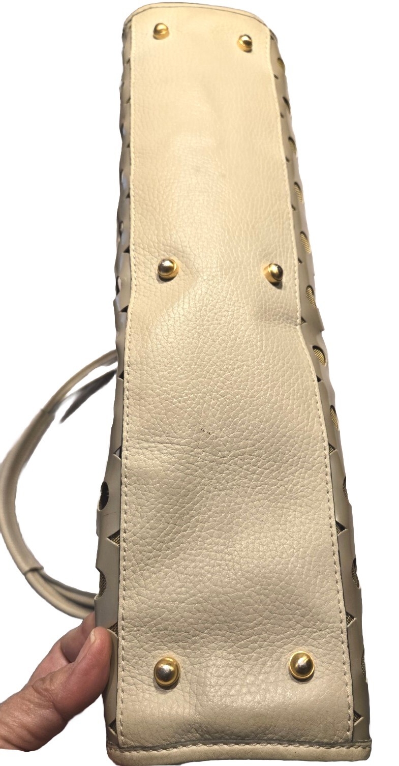 ERIC JAVITS Circle Cutouts Pattern Laser Cut Hand… - image 7