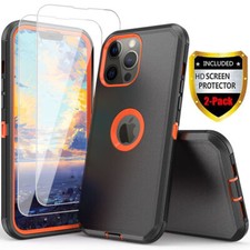 For Apple iPhone 13 12 Pro 11 Pro Max Shockproof Rugged Case Screen Protector