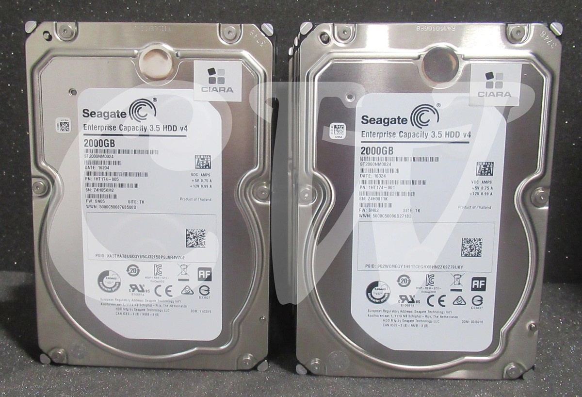 Hard Disk Enterprise Seagate ST2000NM0024 2TB Sata 3.5'' – 0 Ore Di Utilizzo, Aperto Mai Usato