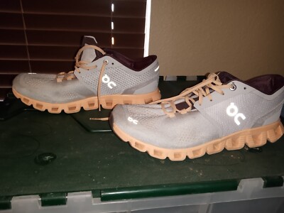 On Cloud X Running Shoes, Silver/Almond, Women's W 10.5