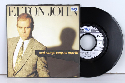 ELTON JOHN  Sad Songs  A SIMPLE MAN  Rocket Records 1984