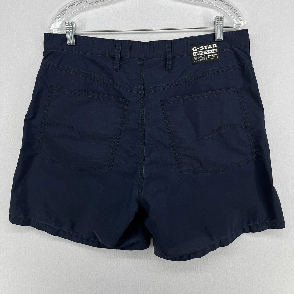 Pantalones Cortos G-STAR RAW Mujer 30 Lintell 5" Bermudas Caminar Mezcla de Algodón Azul Foto 2 de 4