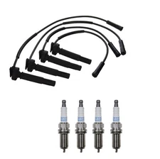 Denso Wire Set 7mm & 4 Platinum TT Spark Plugs Gap 0.040 Kit For Subaru 2.5 H4